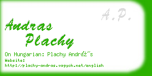 andras plachy business card